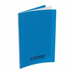 Cahier polypro 17X22 PP Bleu 90G 96P Seyès