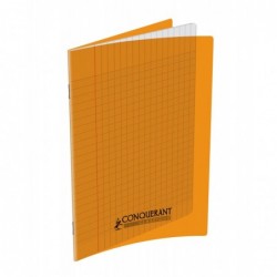 Cahier polypro 17X22 PP Orange 90G 96P Seyès