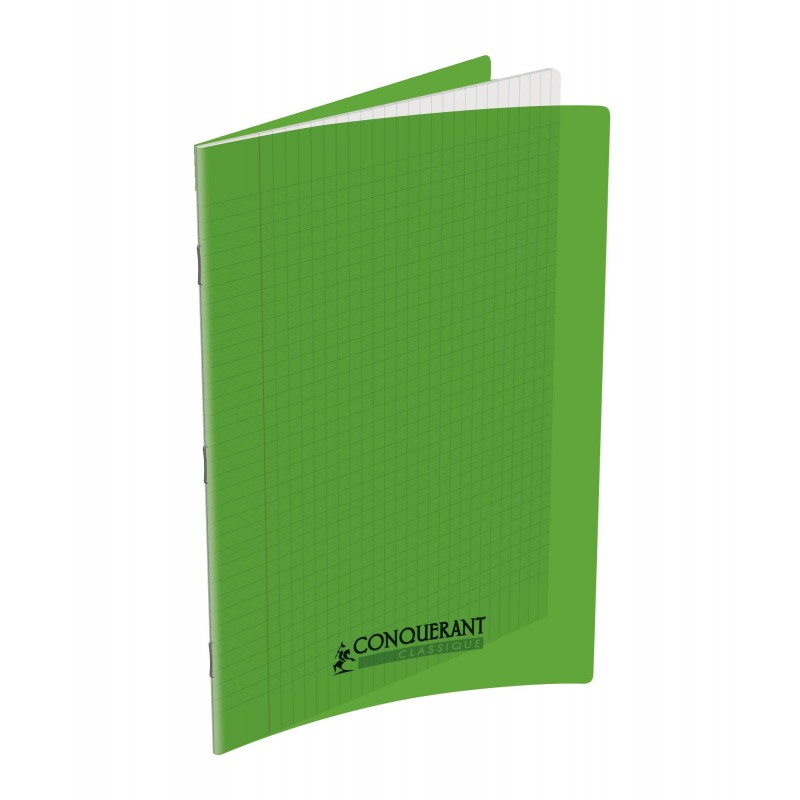Cahier polypro 21X29.7 PP Vert 90G 96P Seyès