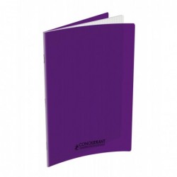Cahier polypro 24X32 PP Violet 90G 96P Seyès