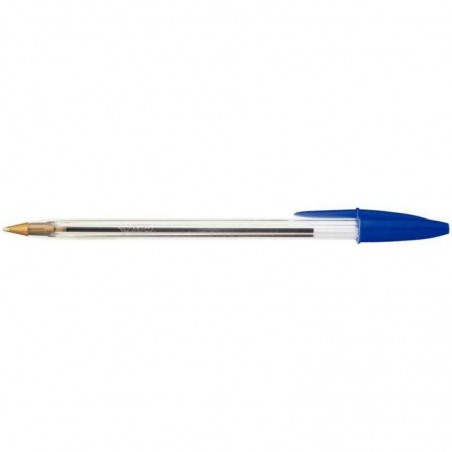 BIC Stylo à bille pointe moyenne encre bleue  CRISTAL