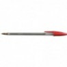 BIC Stylo à bille pointe moyenne encre rouge  CRISTAL