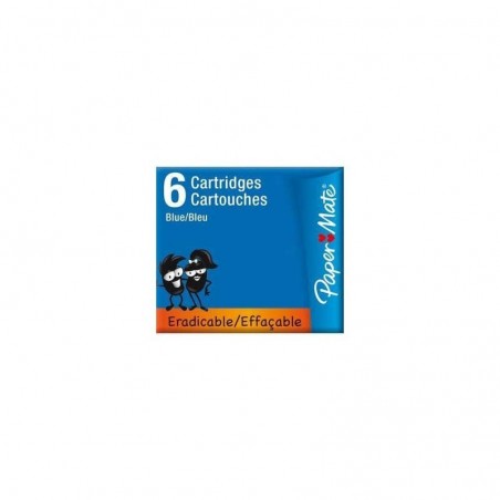 Papermate étui de 6 cartouches courtes standards