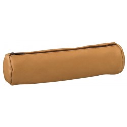 Fourre tout cuir rond Mouton naturel -Grand format 21xD6