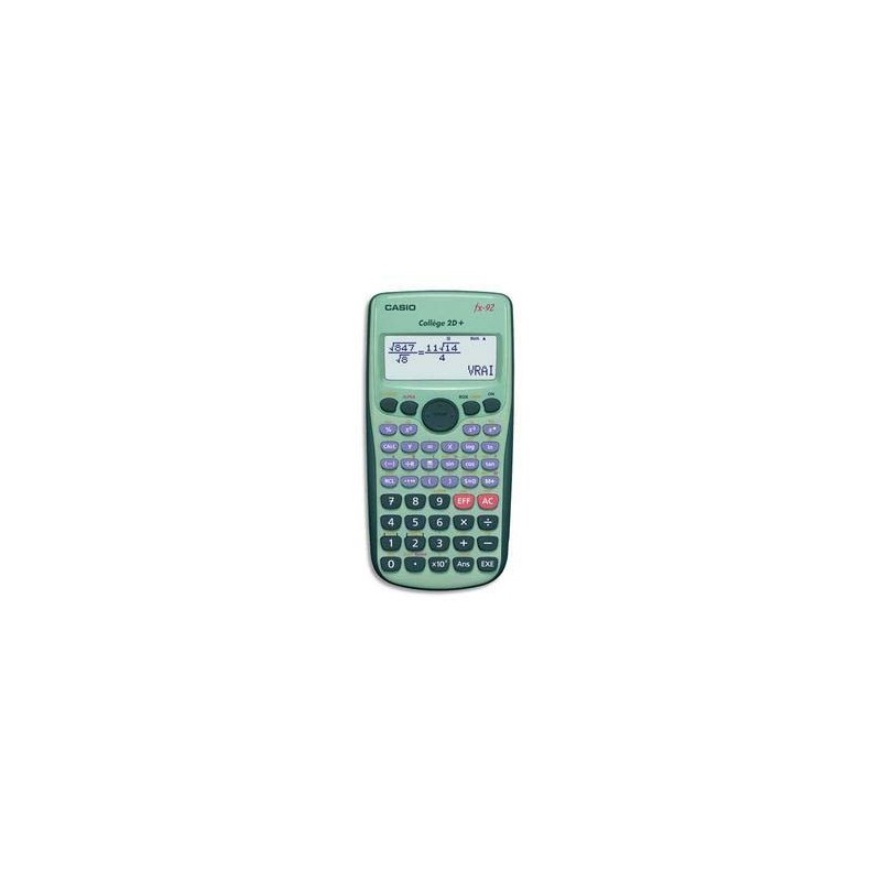 CASIO Calculatrice scientifique FX 92 College 2D+