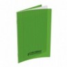 Cahier polypro  17X22 grands carreaux Vert 90G 48P