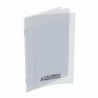 Cahier ploypro  17X22 grands carreaux incolore 48 pages