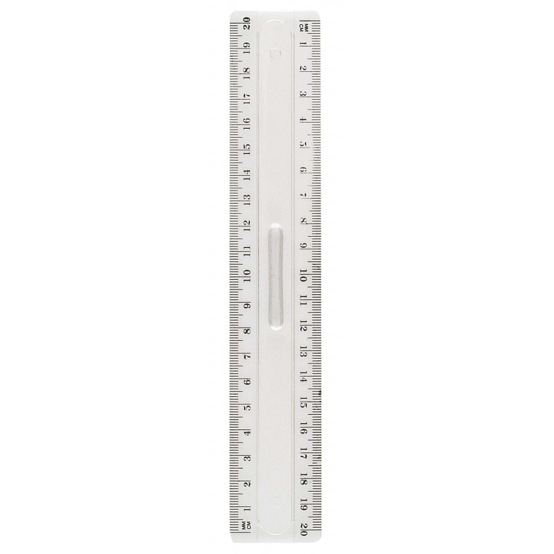 Double décimètre plastique 20cm