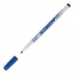 BIC Feutre effaçable à sec VELLEDA pour tableaux blancs pointe fine encre alcool bleue