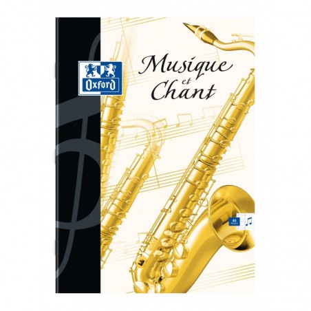 Cahier Musique  24x32 48 Pages couverture Carte