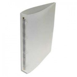 Classeur 4 anneaux polypropylène dos 4 cm Incolore
