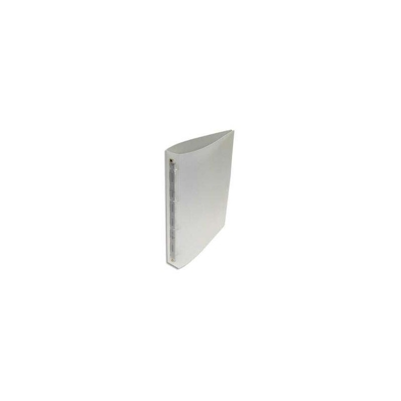 Classeur 4 anneaux polypropylène dos 4 cm Incolore