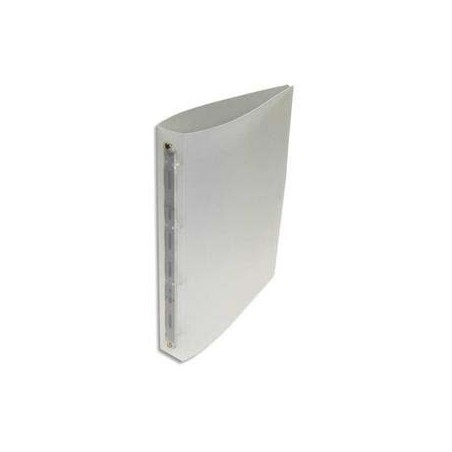 Classeur 4 anneaux polypropylène dos 4 cm Incolore
