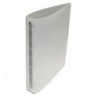 Classeur 4 anneaux polypropylène dos 4 cm Incolore