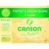 Canson Pochette de 12 feuilles de papier dessin C A GRAIN 224g 24x32cm