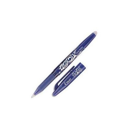 PILOT Stylo à bille encre gel (s'efface à l'aide de la gomme en bout de stylo) FRIXION coloris bleu