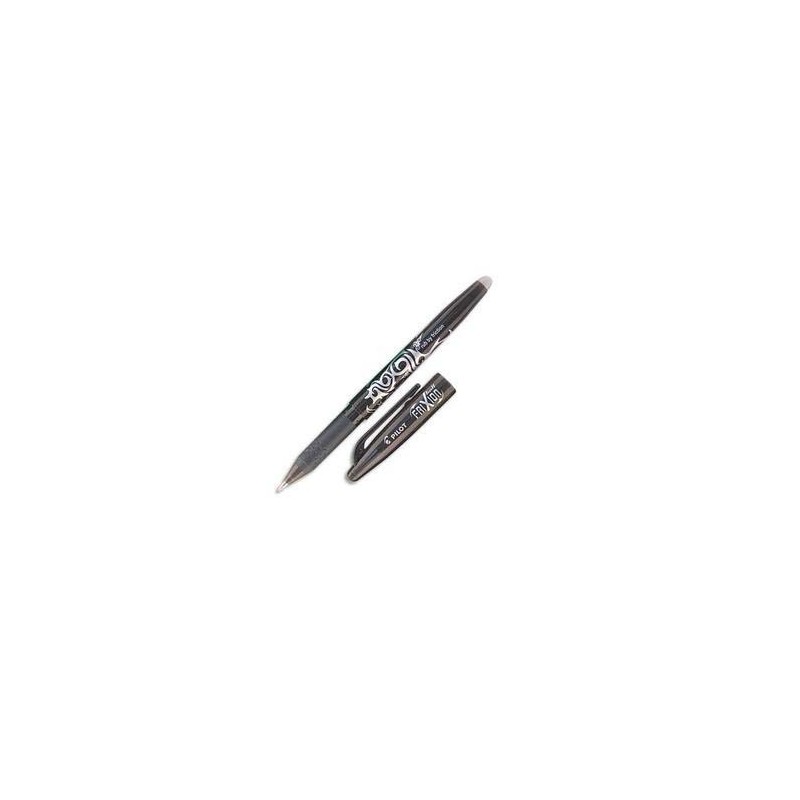 PILOT Stylo à bille encre gel (s'efface à l'aide de la gomme en bout de stylo) FRIXION coloris noir
