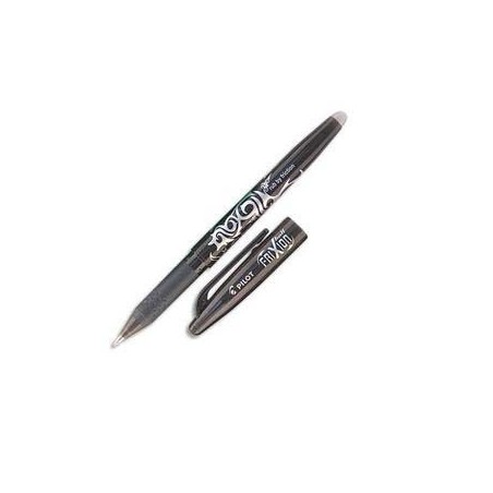 PILOT Stylo à bille encre gel (s'efface à l'aide de la gomme en bout de stylo) FRIXION coloris noir