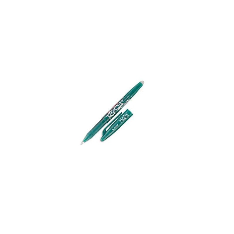 PILOT Stylo à bille encre gel (s'efface à l'aide de la gomme en bout de stylo) FRIXION coloris vert