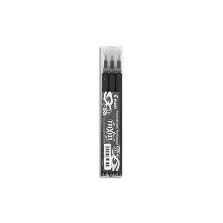 PILOT Pochette de 3 recharges pour roller FriXion Ball pointe moyenne (0