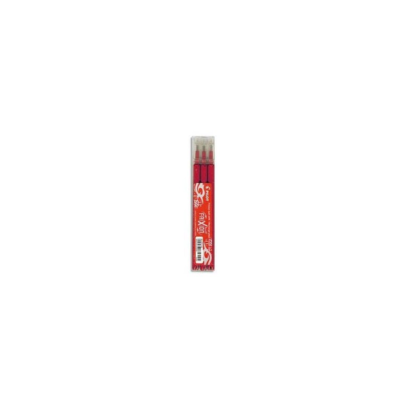 PILOT Pochette de 3 recharges pour roller FriXion Ball pointe moyenne (0