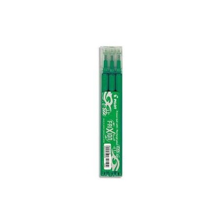 PILOT Pochette de 3 recharges pour roller FriXion Ball pointe moyenne (0
