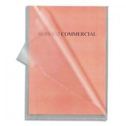 Sachet 10 pochettes coins Polypro grainé 12/100ième INCOLORE