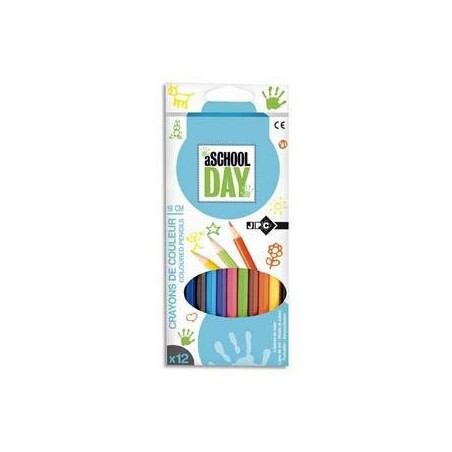 Boite de 12 crayoàns de couleur