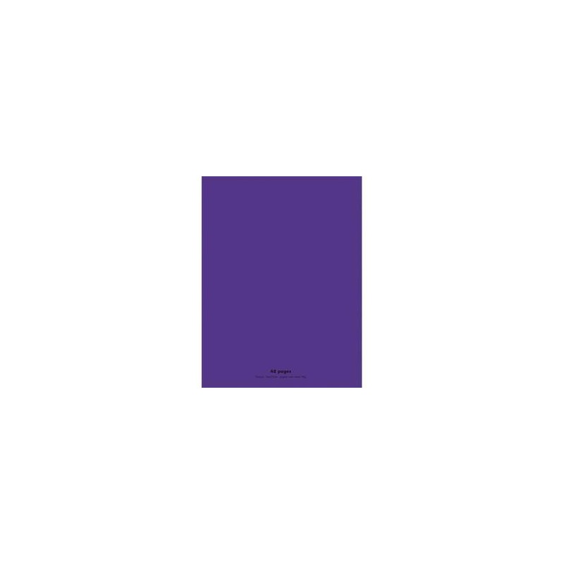 Cahier polypro 24X32 PP Violet 90G 48P Seyès