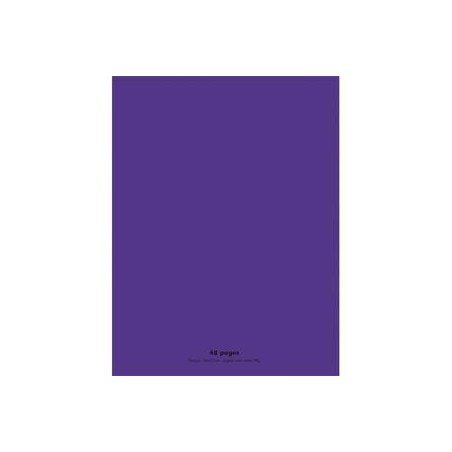 Cahier polypro 24X32 PP Violet 90G 48P Seyès