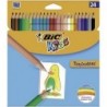 BIC Etui 24 crayons de couleur TROPICOLOR2 . Coloris assortis