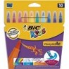 BIC Pochette 10 feutres à dessin pointe pinceau encre lavable CONTE VISAQUARELLE
