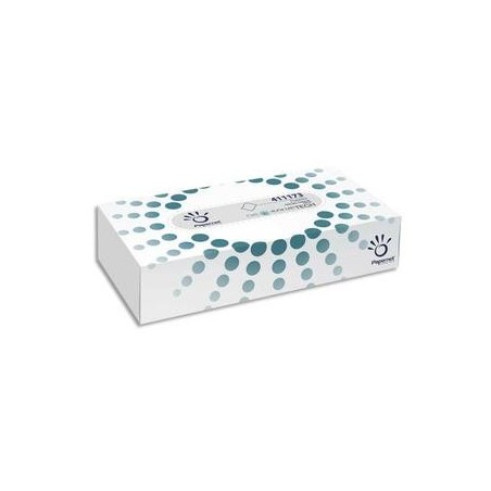 Boîte de de 100 Mouchoirs 2 plis pure cellulose blanc