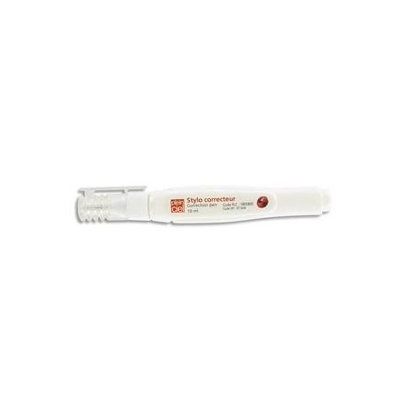 Stylo de correction liquide contenance pointe métal 12ml