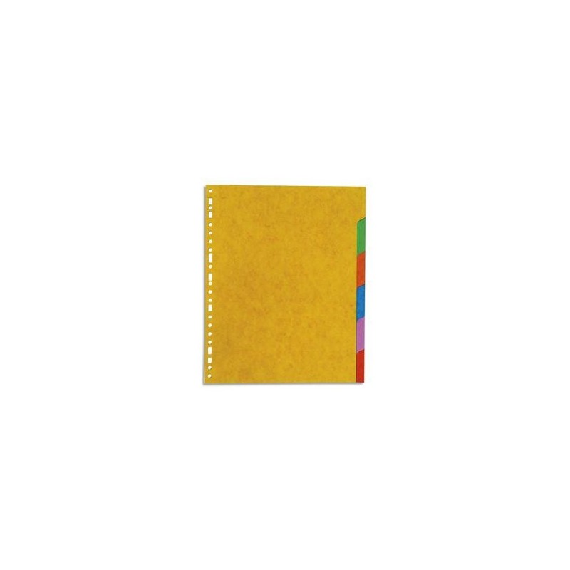 Jeu dintercalaires 6 positions en carte lustrée 220g A4+.