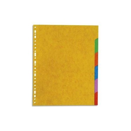Jeu dintercalaires 6 positions en carte lustrée 220g A4+.
