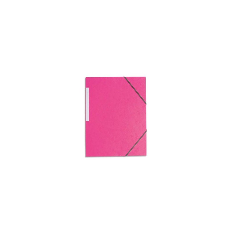 Chemise 3 rabats + elastiques carte 390gr -rose