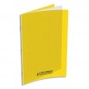 Cahier polypro 21x29,7cm, 48p, grands carreaux, jaune