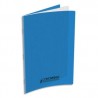 Cahier polypro 21x29,7cm, 48p, grands carreaux, bleu