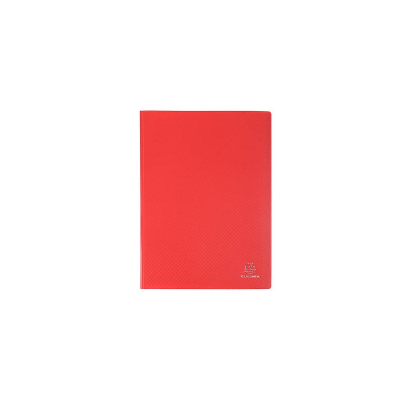 Protège-documents polypro 21x29,7cm, 120 vues, rouge