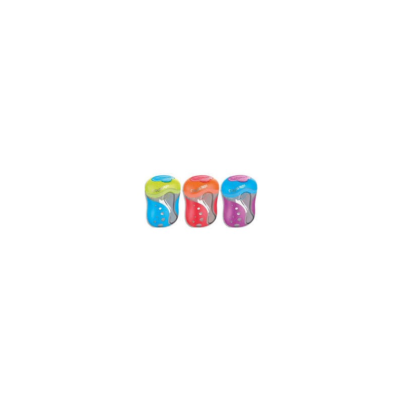 MAPED Taille-crayons COLOR PEPS 2 usages avec réserve - Coloris assortis