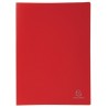 Protège-documents polypro 21x29,7cm, 80 vues, rouge