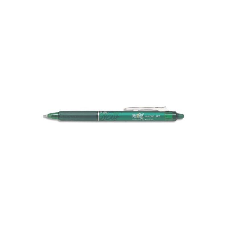 Stylo roller Frixion Clicker rétractable, pointe moyenne vert