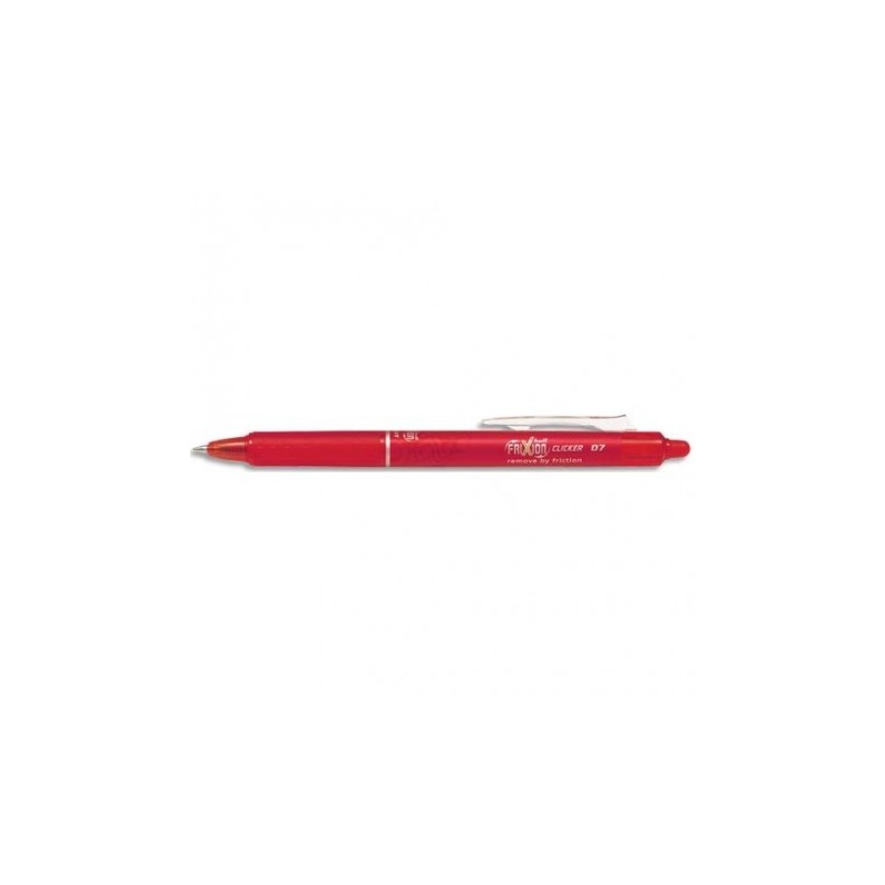 PILOT Roller Frixion Clicker rétractable, pointe moyenne rouge