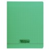 Cahier polypro 24X32 PP Vert 90G 48P à rabat Seyès