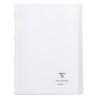 Koverbook cahier piqué 24x32cm polypro 96 pages grands carreaux à rabats  Incolore
