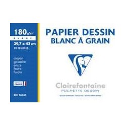 Papier dessin blanc 180g,...