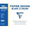 Pochette de 10 feuilles papier dessin Blanc A3 180g