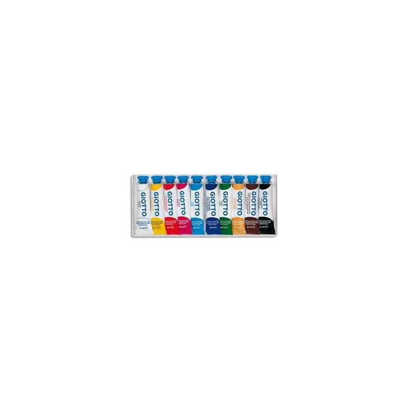 Boite de 10 tubes 10ml giotto