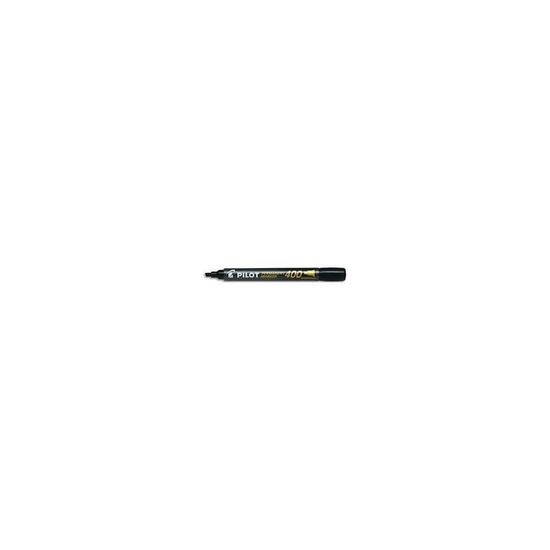 Marqueur permanent Pilot MARKER 400 pointe biseautée large encre noire